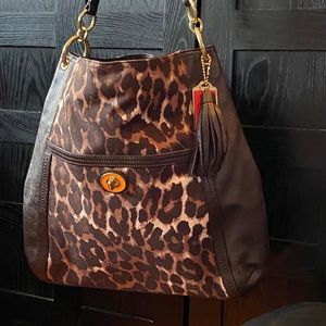 COACH Park Chain Ocelot Shoulder bag